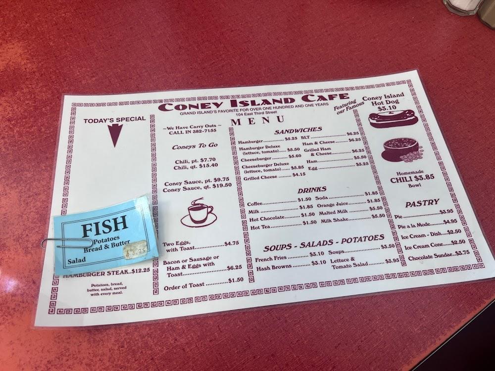 Coney Island Lunch Room Menu image 2