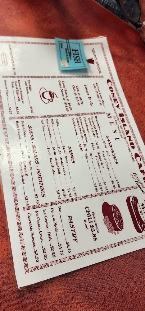 Coney Island Lunch Room Menu image 3